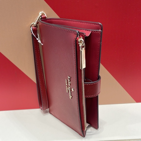Kate Spade Staci Phone Wallet Wristlet 
Red Currant - Picture 13 of 16